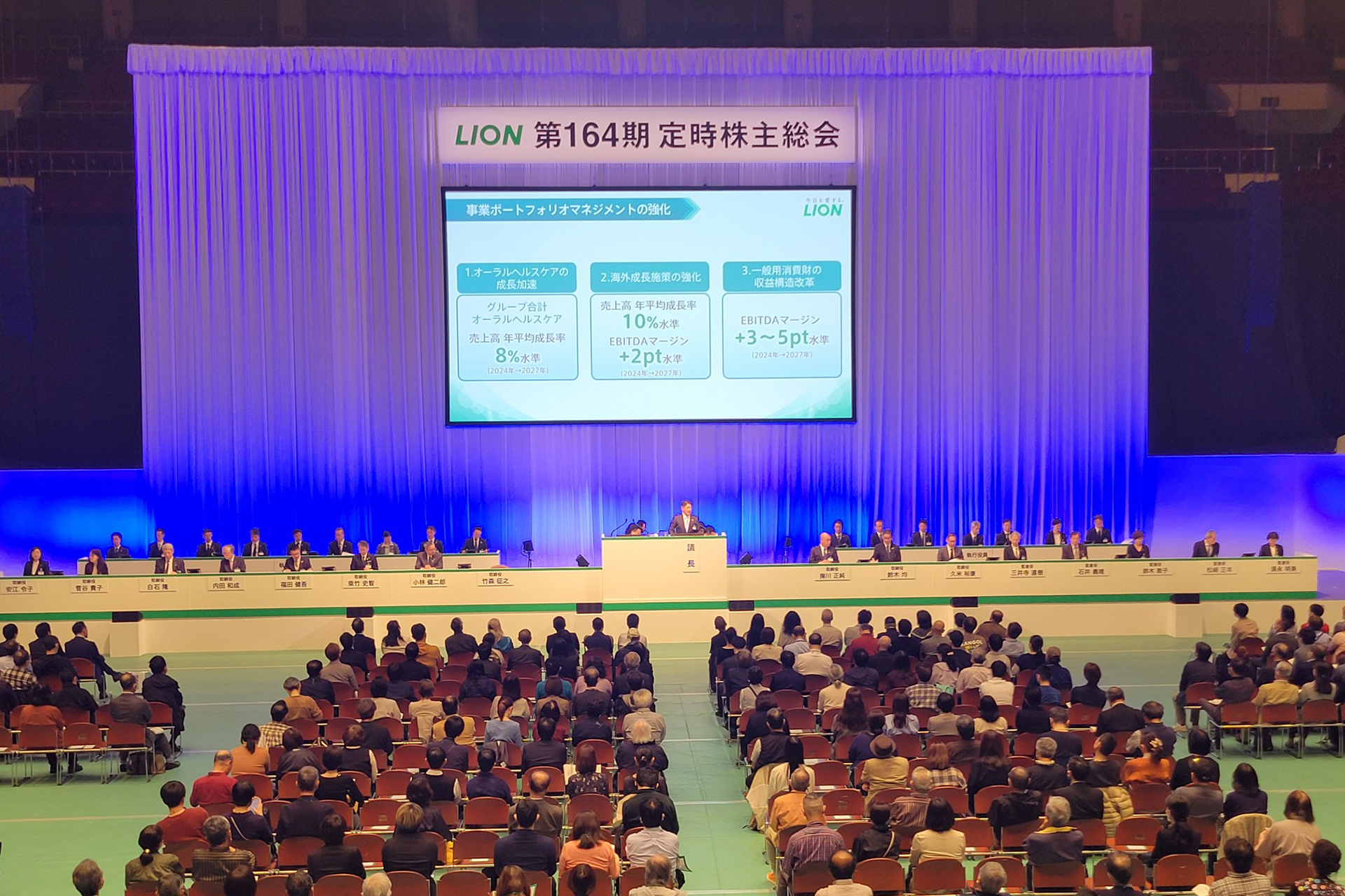 ライオン株式会社 第164期 定時株主総会